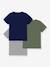 Pack of 3 cotton t-shirts for children Petit Bateau white 