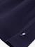 Girl's dress with sailor collar and short sleeves navy blue 