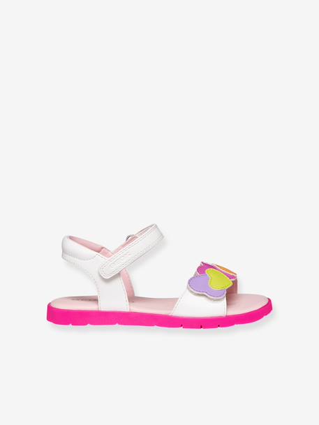 Girls' Joyfoot GEOX sandals fuchsia+white 