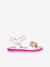 Girls' Joyfoot GEOX sandals fuchsia+white 