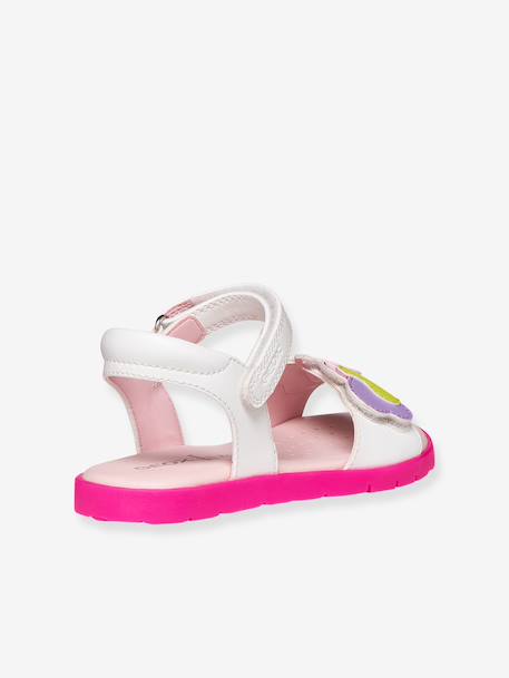 Girls' Joyfoot GEOX sandals fuchsia+white 