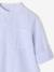 Striped Mao collar shirt for boys striped blue+striped green 