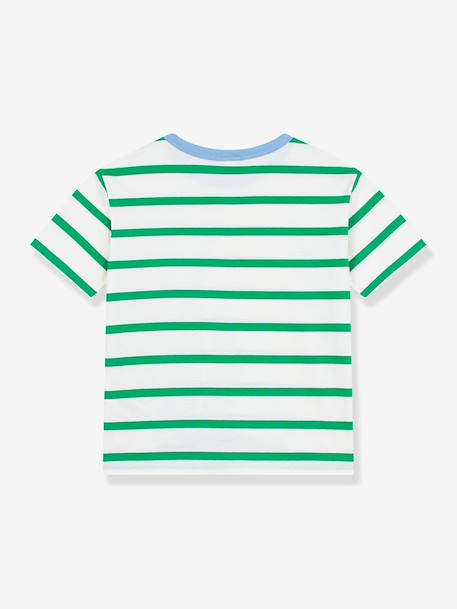 Striped t-shirt for children PETIT BATEAU white 