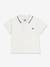 Baby short-sleeved cotton polo shirt white 