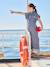 Striped girl's jumpsuit striped blue 