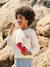 Boy's V-neck sweatshirt ecru 