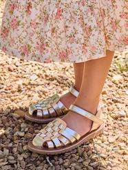 Hook-&-Loop Leather Sandals for Children, Designed for Autonomy