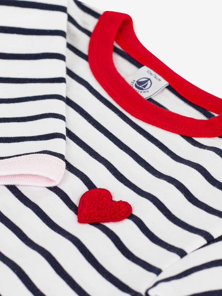 Baby long-sleeved cotton T-shirt ecru 