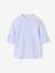 Striped Mao collar shirt for boys striped blue+striped green 