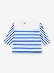Baby-T-shirts & Roll Neck T-Shirts-T-Shirts-Long-sleeved striped t-shirt for babies 