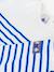 Long-sleeved striped t-shirt for babies white 