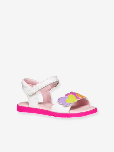 Girls' Joyfoot GEOX sandals fuchsia+white 