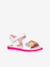 Girls' Joyfoot GEOX sandals fuchsia+white 