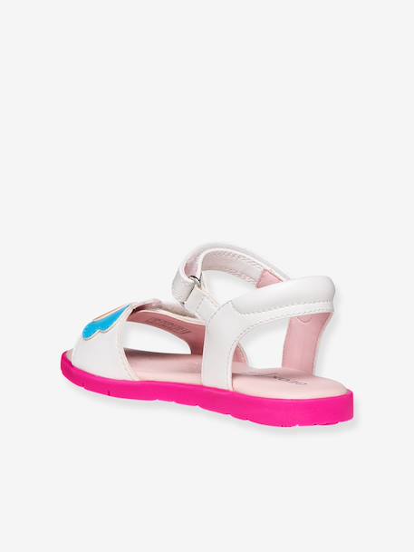 Girls' Joyfoot GEOX sandals fuchsia+white 
