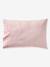 Duvet cover and pillowcase SET with recycled cotton printed pink 