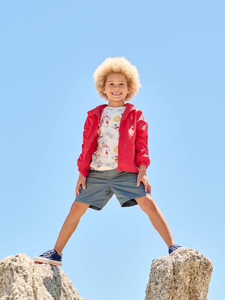 Boy's windproof jacket red 