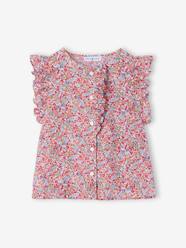 -Girl's blouse with frill sleeves
