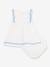 Cotton baby girl's dress and bloomer white 