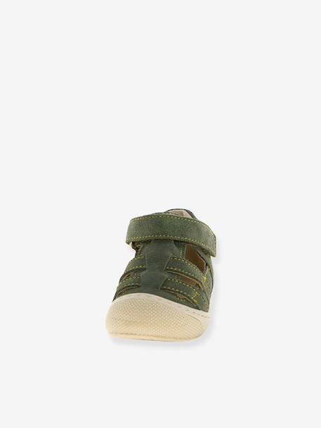 Naturino touch-fastening ankle boots brown+gold+khaki 