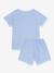 Striped cotton short pyjamas for children PETIT BATEAU blue 