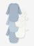 Pack of 5 long-sleeved wrap bodysuits for babies white 