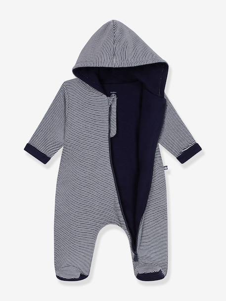 Pramsuit with hood Peti Bateau navy blue 