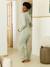 Pyjamas 2-piece for expectant mothers sage green 