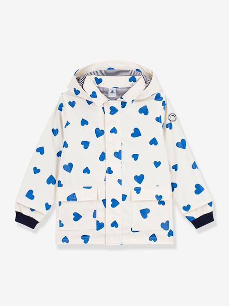 Rain coat for children, waterproof PETIT BATEAU ecru 