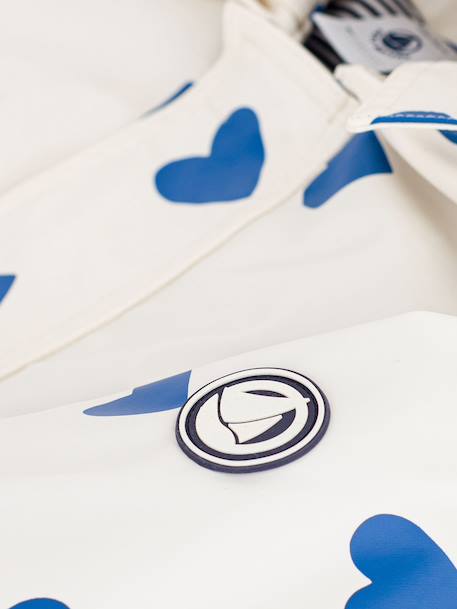 Rain coat for children, waterproof PETIT BATEAU ecru 