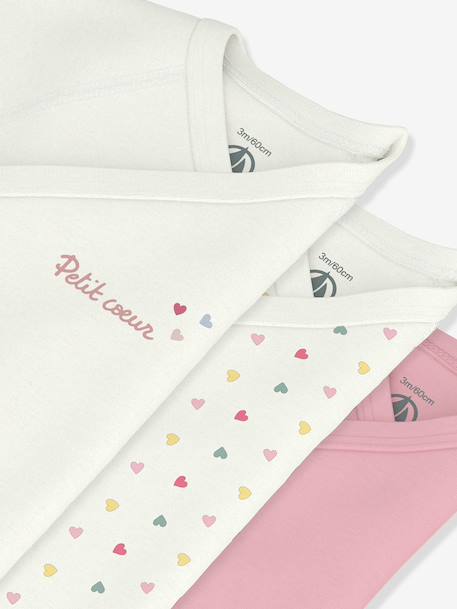 Pack of 3 baby wrap bodysuits white 