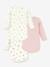 Pack of 3 long-sleeved baby bodysuits white 