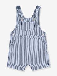 Baby-Dungarees & All-in-ones-Baby dungaree shorts in serge
