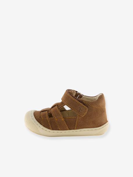 Naturino touch-fastening ankle boots brown+gold+khaki 