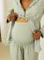 Pyjamas 2-piece for expectant mothers sage green 
