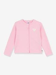 Plain cotton cardigan for children by PETIT BATEAU Girls-Plain cotton cardigan for children by PETIT BATEAU