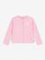 Plain cotton cardigan for children by PETIT BATEAU rose 