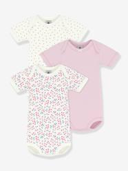 Pack of 3 short-sleeved bodysuits for babies