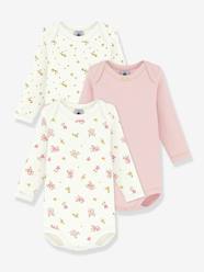 Pack of 3 long-sleeved baby bodysuits