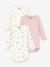 Pack of 3 long-sleeved baby bodysuits white 