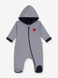 Baby-Dungarees & All-in-ones-Pramsuit with hood Peti Bateau 