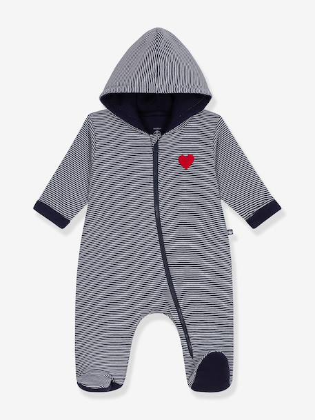 Pramsuit with hood Peti Bateau navy blue 