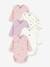 Pack of 5 Petit Bateau baby wrap bodysuits white 
