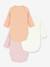 Pack of 3 Petit Bateau baby wrap bodysuits sage green 