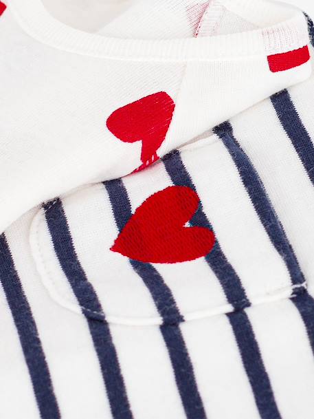 Set bodysuit dungaree Petit Bateau ecru 
