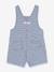 Baby dungaree shorts in serge navy blue 