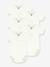 Pack of 5 cotton wrap bodysuits for babies Petit Bateau white 