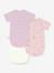 Pack of 3 crossover bodysuit in cotton for babies Petit Bateau white 