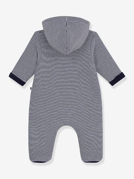 Pramsuit with hood Peti Bateau navy blue 