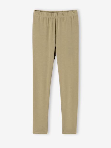 Pack of 2 Basics Leggings for Girls dark grey+dusky pink+khaki+sage green 