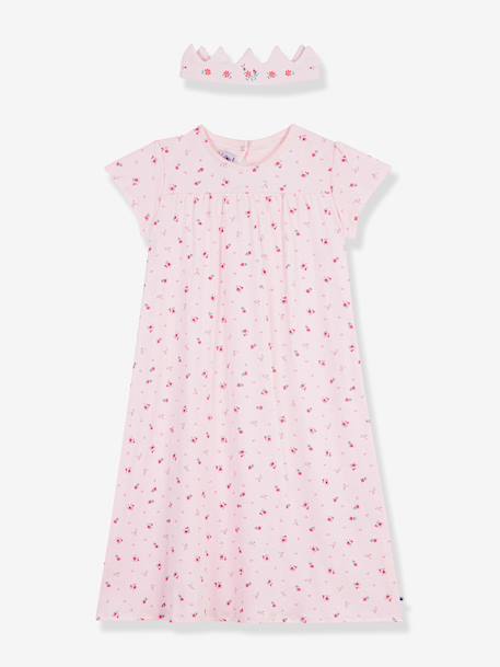 Nightie and tiara PETIT BATEAU pale pink 
